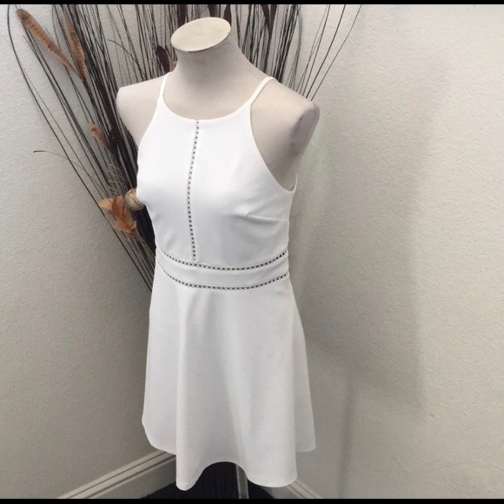 NEW w/ tag By&By White Fit and Flare Dress